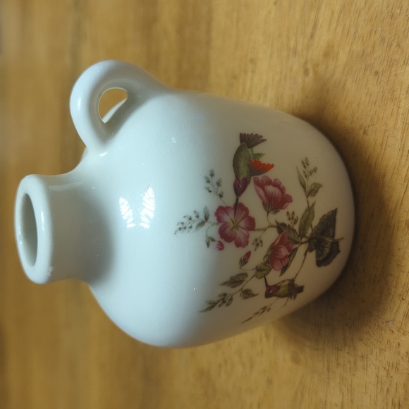 Bud vase hummingbird and flowers hand made Lyons Lair Pittsford Vermont - Picture 5 of 8